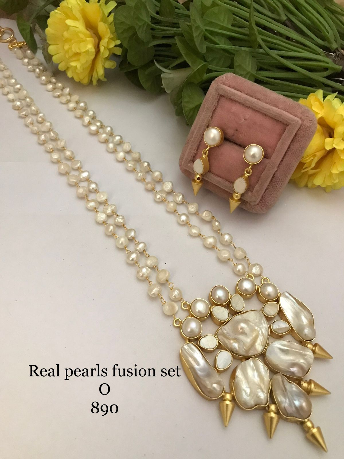 Real pearls fusion set