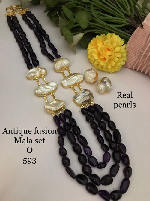 Antique fusion Mala set