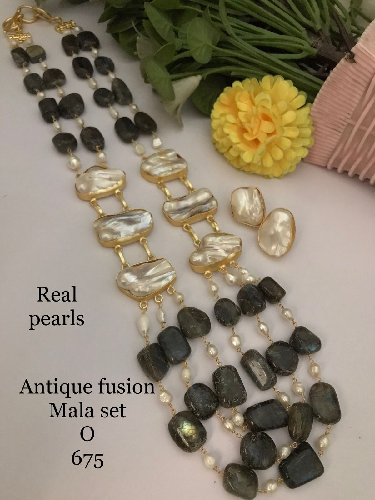 Antique fusion Mala set