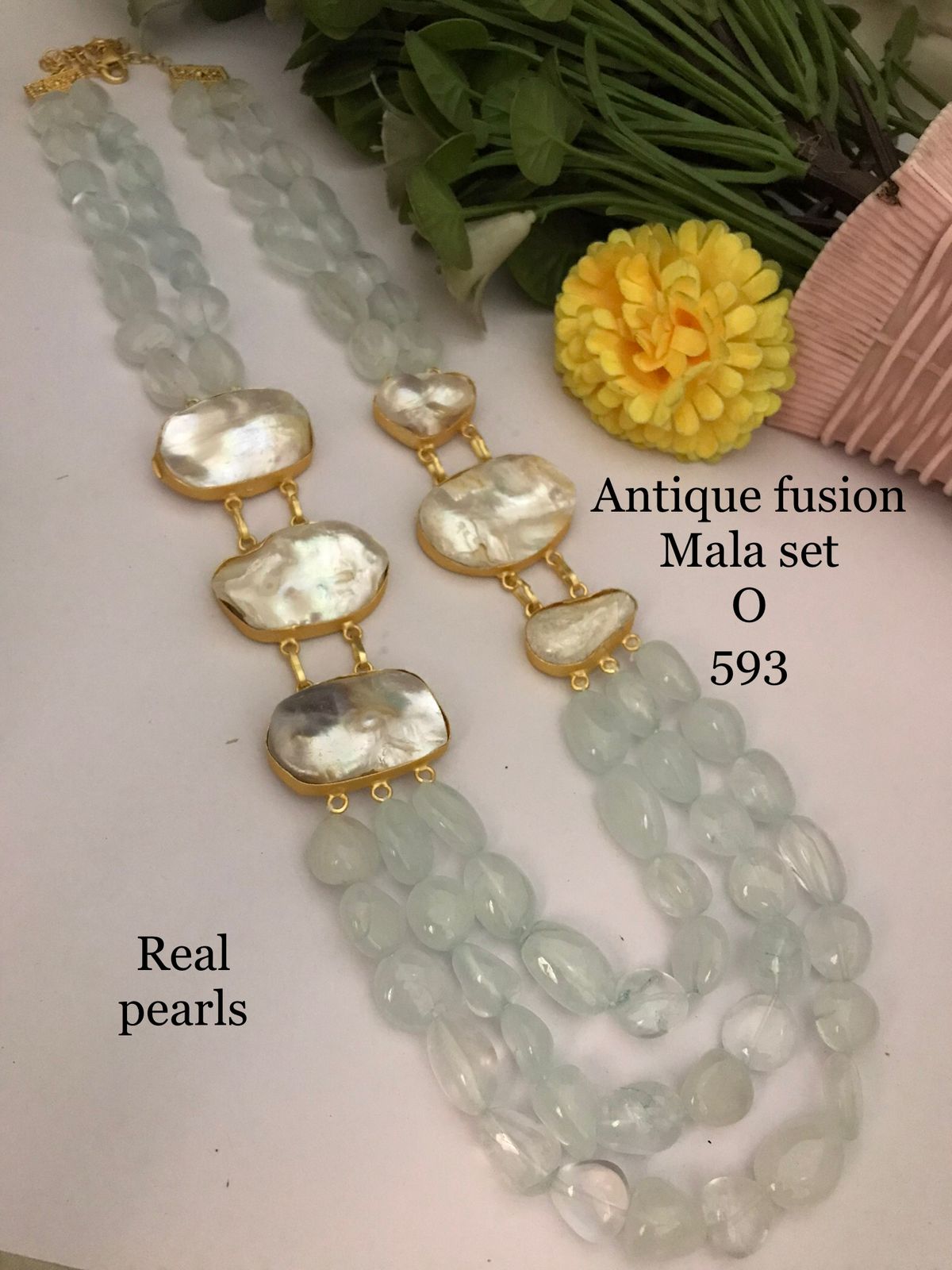 Antique fusion Mala set