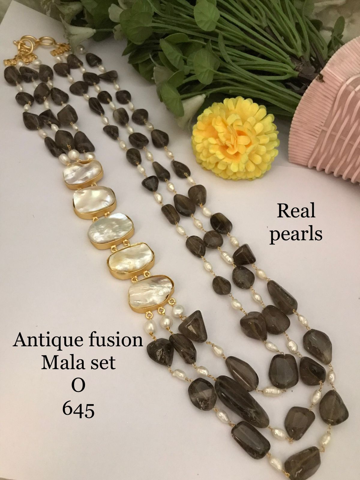 Antique fusion Mala set