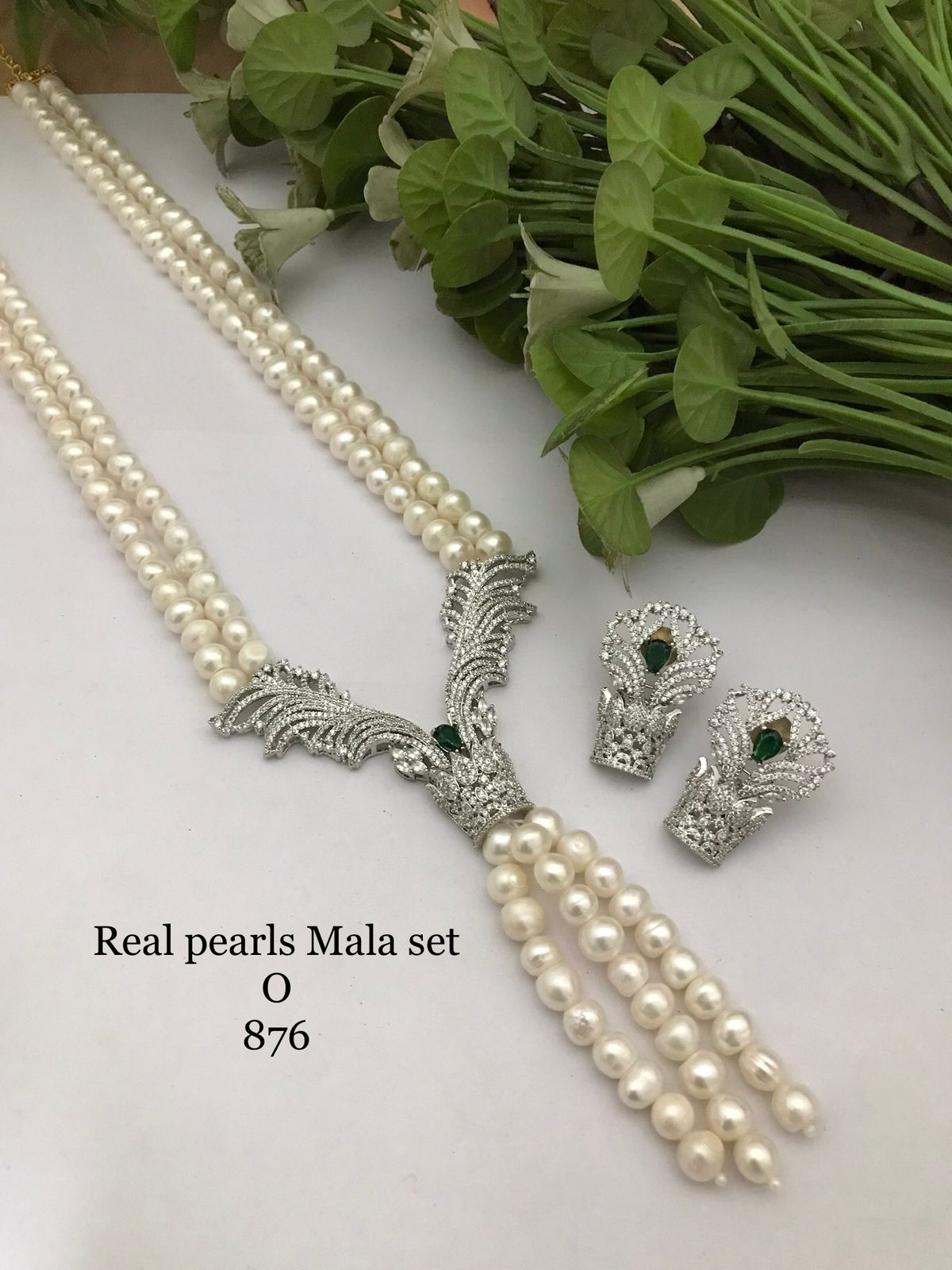 Real pearls Mala set