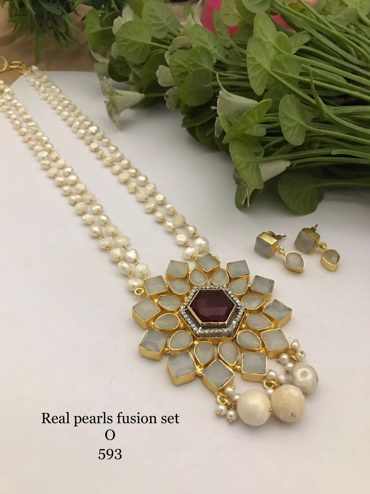 Real pearls fusion set